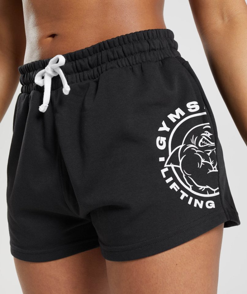 Women's Gymshark Legacy Shorts Black | CA 7D058N